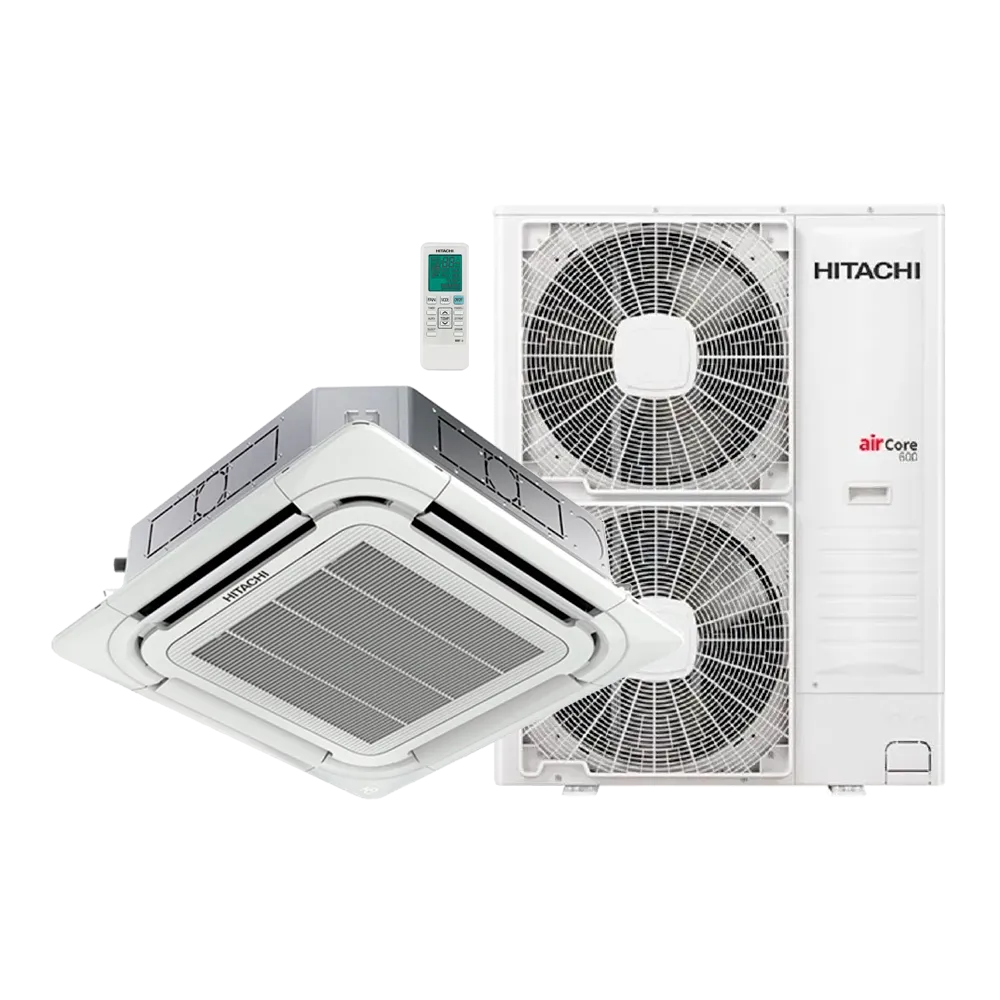 Ar Condicionado Cassete Hitachi Inverter Air Core 46000 Btus Quente e Frio 220v R-32